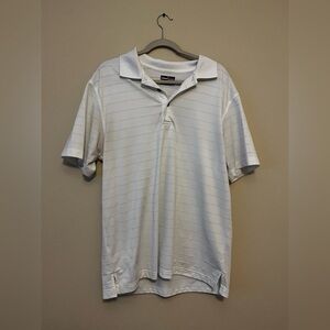 Grand Slam White Striped Polo Shirt